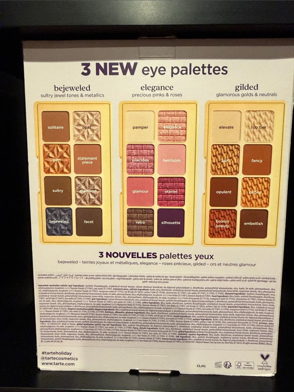 tarte The Golden Era Gold Amazonian Clay Collector’s Set (Eye Palettes) Set of 3